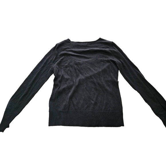 Michael Kors Women's Black Angora Sweater with Jewel Neckline Size M - Picture 2 of 9